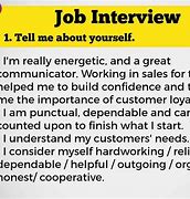 Image result for Job Interview Tell Me About Yourself Answer