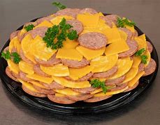 Image result for Summer Sausage and Cheese Tray