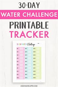 Image result for 30-Day Water Challenge Printable