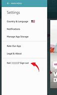 Image result for Sign Out Buttons in Apps