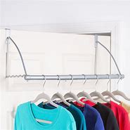 Image result for Over the Door Clothes Hanger Rack