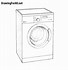Image result for Washing Machine Drawing