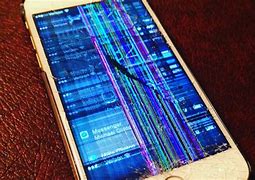Image result for iPhone 5S Silver Cracked Screen 16GB