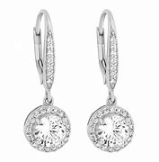 Image result for Silver Button Earrings