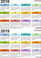 Image result for Downloadable Calendar 2018 2019