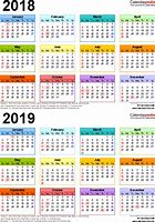 Image result for Calendar 2018 and 2019 Printable