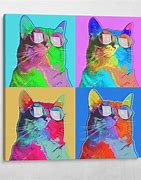 Image result for Colorful Pop Art Cats