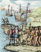 Image result for Columbus Landing 1492