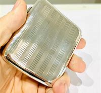 Image result for Round Sterling Silver Cigarette Case