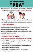 Image result for PDA School Meaning