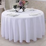 Image result for White Round Tablecloths