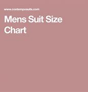 Image result for Suit Size Chart