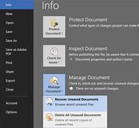 Image result for How to Recover Unsaved Work in Word