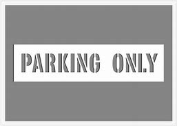Image result for Parking Stall Stencils