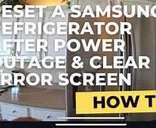 Image result for Reset Older Samsung Refrigerator