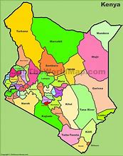 Image result for Detailed Map of Kenya