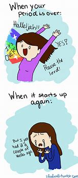 Image result for Period Funny Cartoon
