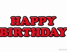 Image result for Happy Birthday Red Clip Art