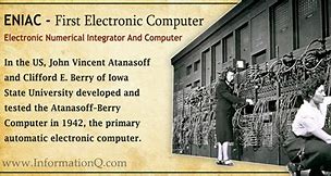 Image result for Who Invented the Electronic Computer