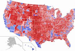 Image result for Red Blue County Map 2016 Election