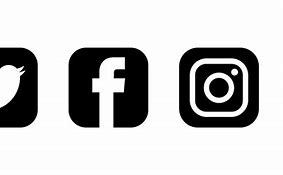Image result for Facebook Twitter/Instagram Icons Black and White