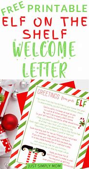 Image result for Cute Elf On the Shelf Welcome Letters