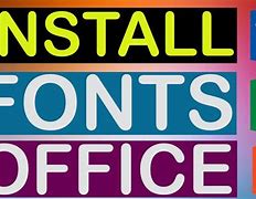 Image result for Microsoft Office Fonts
