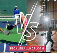 Image result for Pickleball vs Badminton