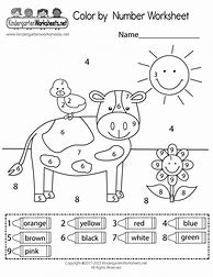 Image result for Fun Color by Number Worksheets