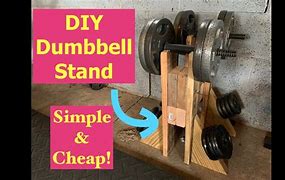 Image result for DIY Adjustable Dumbbell Stand