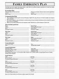 Image result for Family Disaster Plan Template