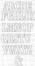 Image result for Template for Letter Cutting From a to Z
