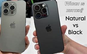 Image result for iPhone 15 Pro Natural Titanium vs Black