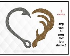 Image result for Deer and Fish Hook Heart