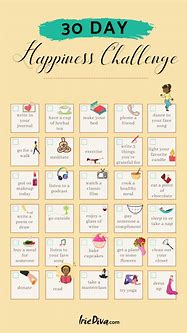 Image result for 30-Day Happiness Challenge Printable