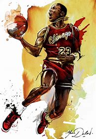 Image result for Michael Jordan Painting