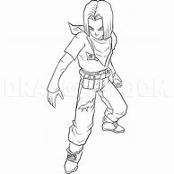 Image result for DBZ Android 17 Drawing