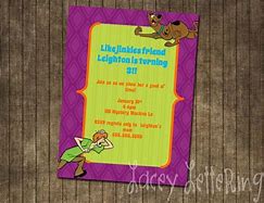 Image result for Scooby Doo Birthday Invitations