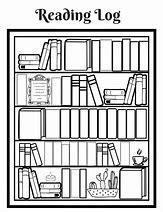 Image result for Printable Bookshelf Reading Log