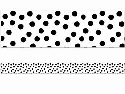 Image result for Black and White Polka Dot Border