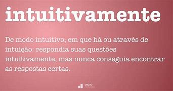 Image result for intuitivamente