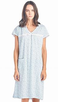 Image result for Short Sleeve Flannel Nightgown