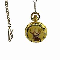 Image result for Japan Movt Pocket Watch with Deer On Cover