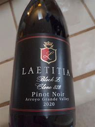 Image result for Laetitia Pinot Noir Black Label Block Y Clone 115 2A