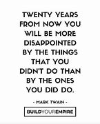 Image result for 20 Years From Now Mark Twain