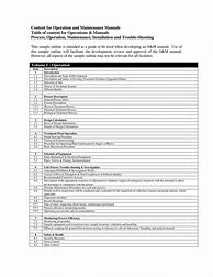 Image result for Installation Operation and Maintenance Manual Examples