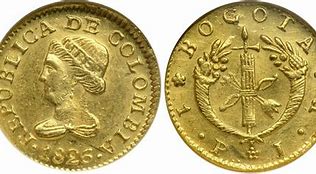 Image result for Gold 1825 Columbia Gold Peso