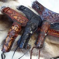 Image result for Cowboy Leather Holster and Belt