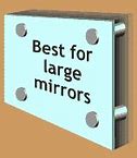 Image result for Frameless Mirror Clips