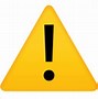 Image result for Caution Emoji